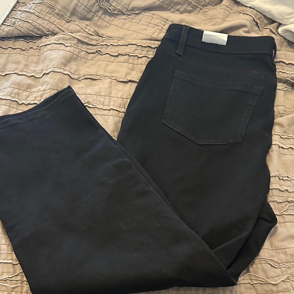 Lane Bryant Straight Leg Jeans in Black